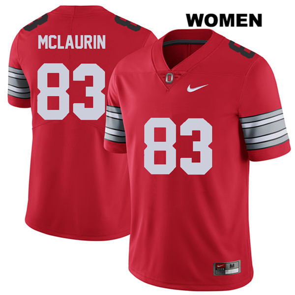 Ohio State Buckeyes Women's Terry McLaurin #83 Red Authentic Nike 2018 Spring Game College NCAA Stitched Football Jersey LL19R10RN